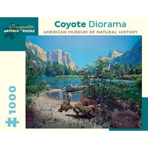 Pomegranate (AA942) - "Coyote Diorama" - 1000 brikker puslespil