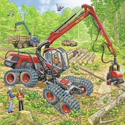 Ravensburger (08012) - "Large Machines" - 49 brikker puslespil