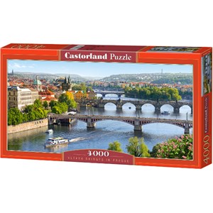 Castorland (C-400096) - "Vltava broerne i Prag" - 4000 brikker puslespil