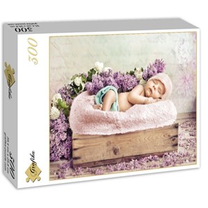 Grafika (01610) - Konrad Bak: "Baby sleeping in the Lilac" - 300 brikker puslespil
