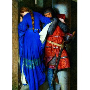 Eurographics (6000-3682) - Fredrick Burton: "Meeting on the Turret Stairs" - 1000 brikker puslespil