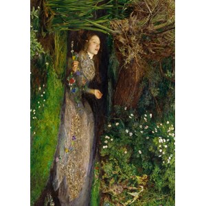 Grafika (00362) - John Everett Millais: "Ophelia, 1851" - 1000 brikker puslespil