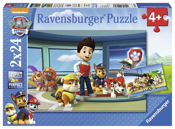 Ravensburger (07598) - "Paw Patrol, Ryder and his friends" - 24 brikker puslespil