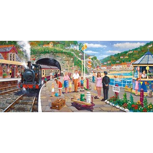 Gibsons (G4031) - Derek Roberts: "Seaside Train" - 636 brikker puslespil