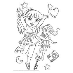 Trefl (36512) - "Dora" - 40 brikker puslespil