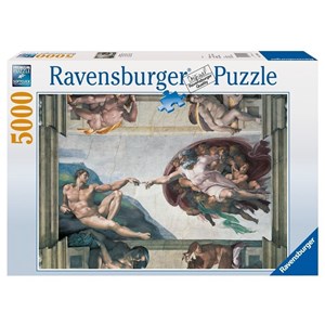 Ravensburger (17408) - Michelangelo: "The Creation of Adam" - 5000 brikker puslespil