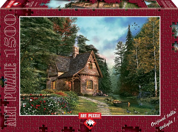 Art Puzzle (4621) - Dominic Davison: "Woodland Cottage" - 1500 brikker puslespil