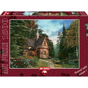 Art Puzzle (4621) - Dominic Davison: "Woodland Cottage" - 1500 brikker puslespil