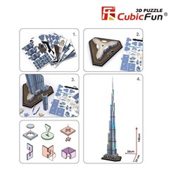 Cubic Fun (L133H) - "Burj Khalifa, Dubai" - 136 brikker puslespil