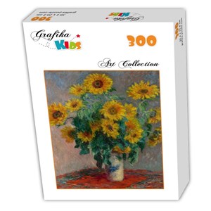 Grafika Kids (00456) - Claude Monet: "Bouquet of Sunflowers, 1881" - 300 brikker puslespil