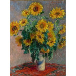 Grafika Kids (00456) - Claude Monet: "Bouquet of Sunflowers, 1881" - 300 brikker puslespil