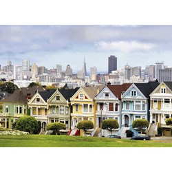 Ravensburger (19365) - "Painted Ladies, San Francisco" - 1000 brikker puslespil