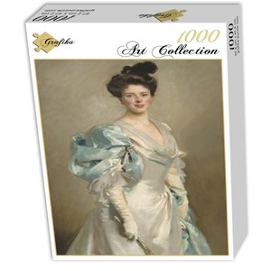 Grafika (02061) - John Singer Sargent: "Mary Crowninshield Endicott Chamberlain (Mrs. Joseph Chamberlain), 1902" - 1000 brikker puslespil