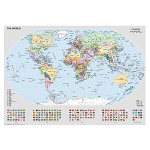Ravensburger (15652) - "Politisk verdenskort" - 1000 brikker puslespil