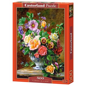 Castorland (B-52868) - "Flowers in a Vase" - 500 brikker puslespil