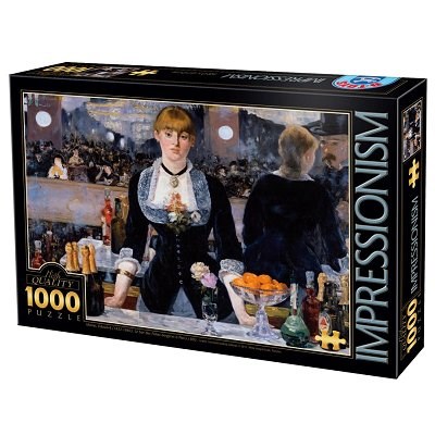 D-Toys (66961-IM01) - Edouard Manet: "Bar at the Folies-Bergeres" - 1000 brikker puslespil