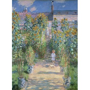 Grafika (01532) - Claude Monet: "The Artist's Garden at Vétheuil, 1880" - 300 brikker puslespil