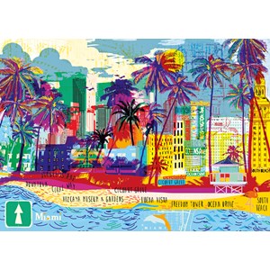 Heye (29802) - "I love Miami!" - 1000 brikker puslespil