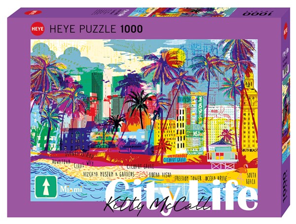 Heye (29802) - "I love Miami!" - 1000 brikker puslespil