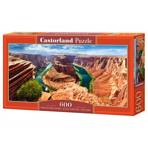 Castorland (B-060122) - "Horseshoe Bend, Glen Canyon, Arizona" - 600 brikker puslespil