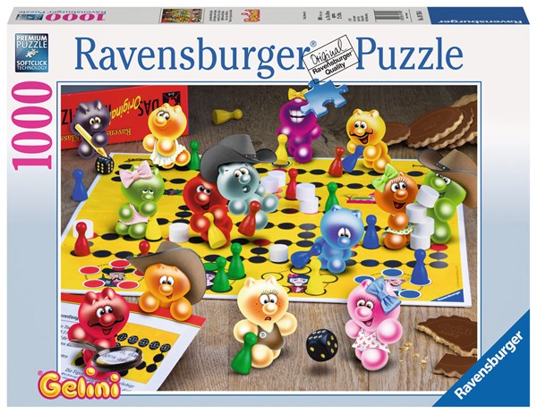Ravensburger (19795) - "Game Night at the Gelini" - 1000 brikker puslespil