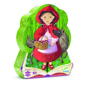Djeco (07230) - "The Little Red Riding Hood" - 36 brikker puslespil