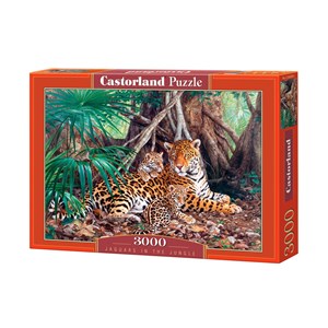 Castorland (C-300280) - "Jaguars in the Forest" - 3000 brikker puslespil