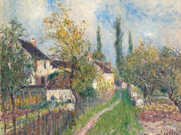 Grafika (00183) - Alfred Sisley: "Un Sentier aux Sablons" - 2000 brikker puslespil