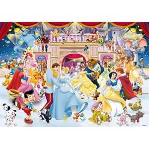 King International (05180) - "Disney til bal" - 1000 brikker puslespil