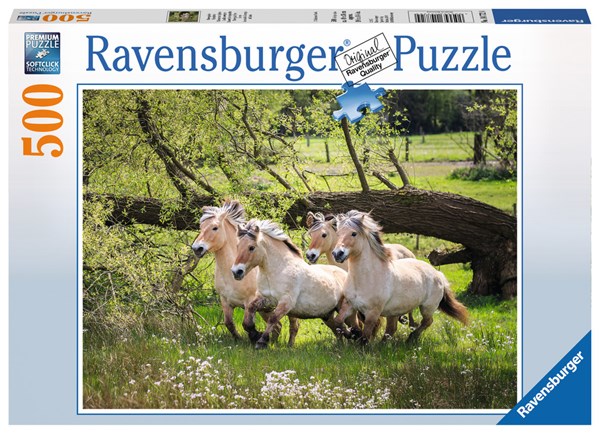 Ravensburger (14772) - "Norske fjordheste" - 500 brikker puslespil