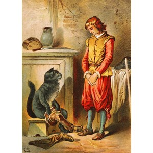 Grafika (00108) - Carl Offterdinger: "Puss in Boots" - 24 brikker puslespil