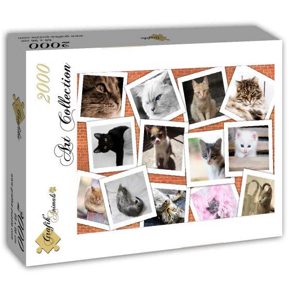 Grafika (T-00383) - "Cats" - 2000 brikker puslespil