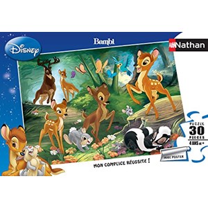 Nathan (86281) - "Disney Bambi 2, Familievandring" - 30 brikker puslespil