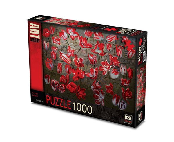 KS Games (11381) - "Red Tulips" - 1000 brikker puslespil