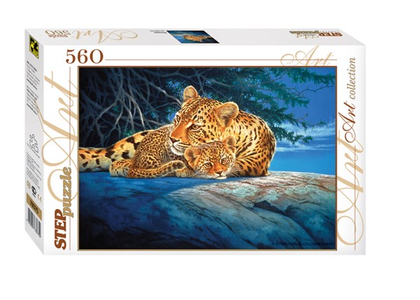 Step Puzzle (78075) - "Leopards" - 560 brikker puslespil