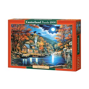 Castorland (C-200504) - "Cabin by the Lake" - 2000 brikker puslespil