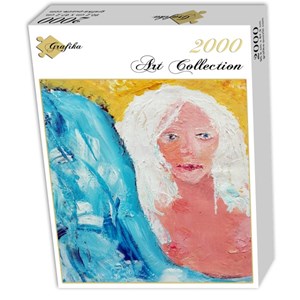 Grafika (02104) - "Girl with White Hair" - 2000 brikker puslespil