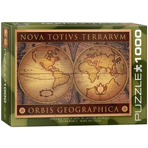 Eurographics (6000-1084) - "Map Orbis Geographica 2" - 1000 brikker puslespil