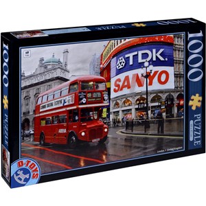 D-Toys (64301-NL01) - "Piccadilly Circus, London" - 1000 brikker puslespil