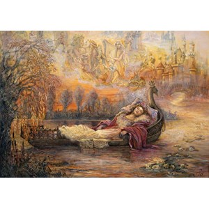Grafika (T-00261) - Josephine Wall: "Dreams of Camelot" - 1500 brikker puslespil