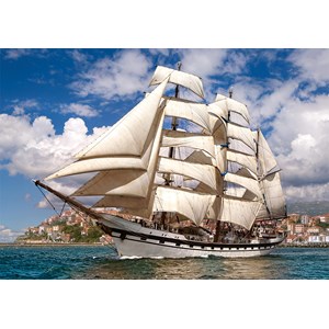 Castorland (B-52851) - "Tall Ship Leaving Harbour" - 500 brikker puslespil