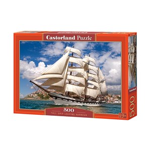 Castorland (B-52851) - "Tall Ship Leaving Harbour" - 500 brikker puslespil