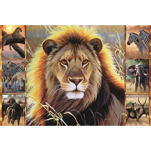 Jumbo (18356) - "African Beauty" - 1500 brikker puslespil