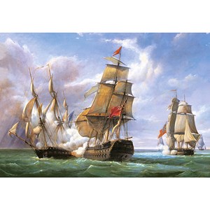 Castorland (C-300037) - "Vessels at the Trafalgar Battle" - 3000 brikker puslespil