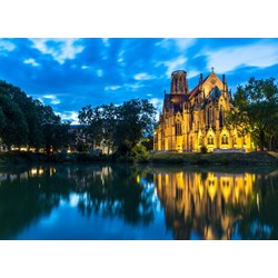 Grafika (02529) - "Deutschland Edition, Stuttgart, Johanneskirche am Feuersee" - 300 brikker puslespil