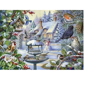 The House of Puzzles (2247) - "Winter Birds" - 500 brikker puslespil
