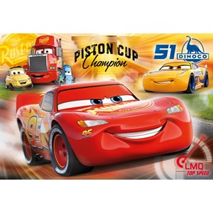 Clementoni (07438) - "Cars" - 30 brikker puslespil