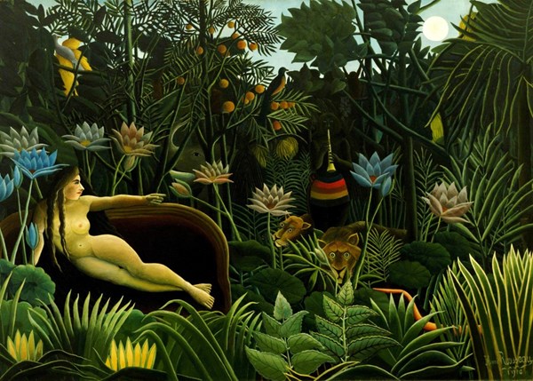 Grafika Kids (00305) - Henri Rousseau: "The Dream, 1910" - 24 brikker puslespil