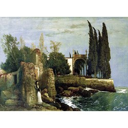Ravensburger (14022) - Arnold Böcklin: "Ruins by the Sea" - 300 brikker puslespil