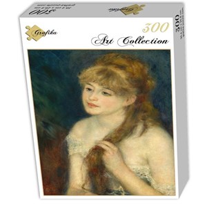 Grafika (01896) - Pierre-Auguste Renoir: "Young Woman Braiding Her Hair, 1876" - 300 brikker puslespil